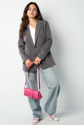 Blazer anthrazitgrau mit La Dolce Vita  Italy Akzente , drei verschiedene Größen 