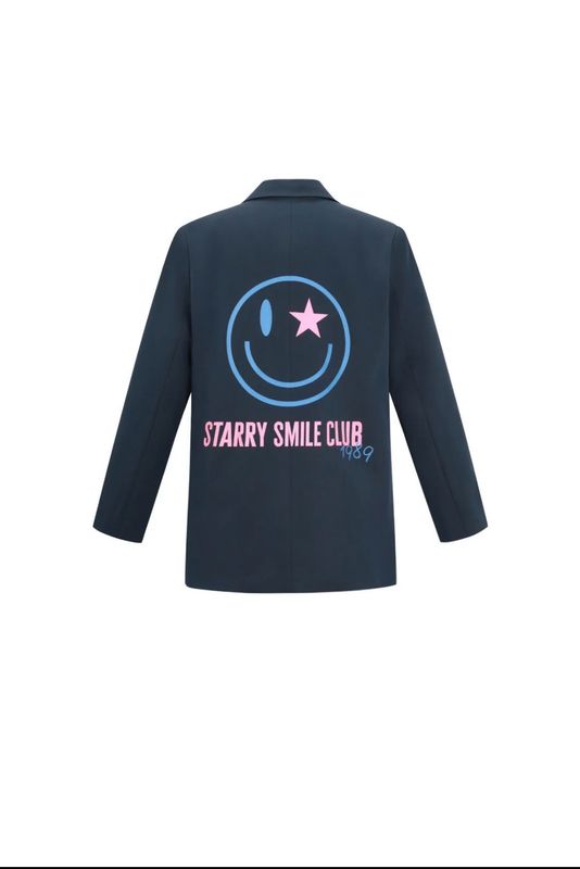 Blazer dunkelblau mit Smileys Akzente , drei verschiedene Größen Blazer dunkelblau mit Smileys Akzente , drei verschiedene Größen