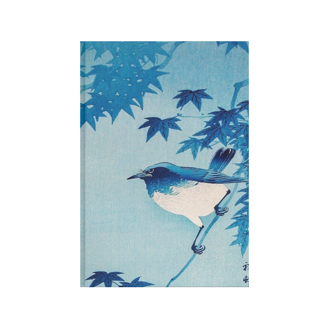 Pájaro en rama de arce
