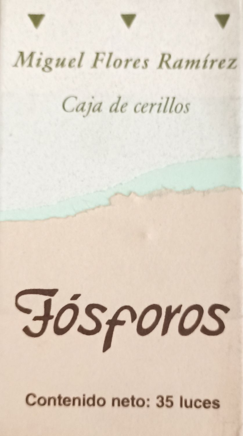 Fósforos. Miguel Flores Ramírez, Caja de cerillos Microcuentos y Poemínimos