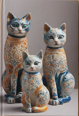 Gatos cerámicos