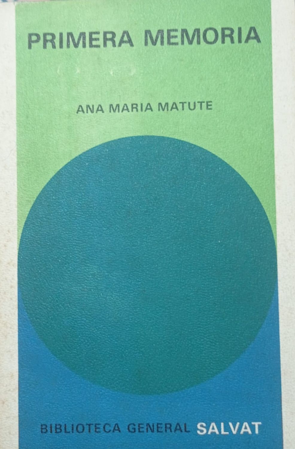 Ana Martía Matute, Primera memoria