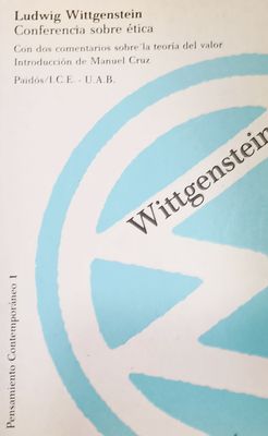 Ludwig Wittgenstein, Conferencia sobre ética