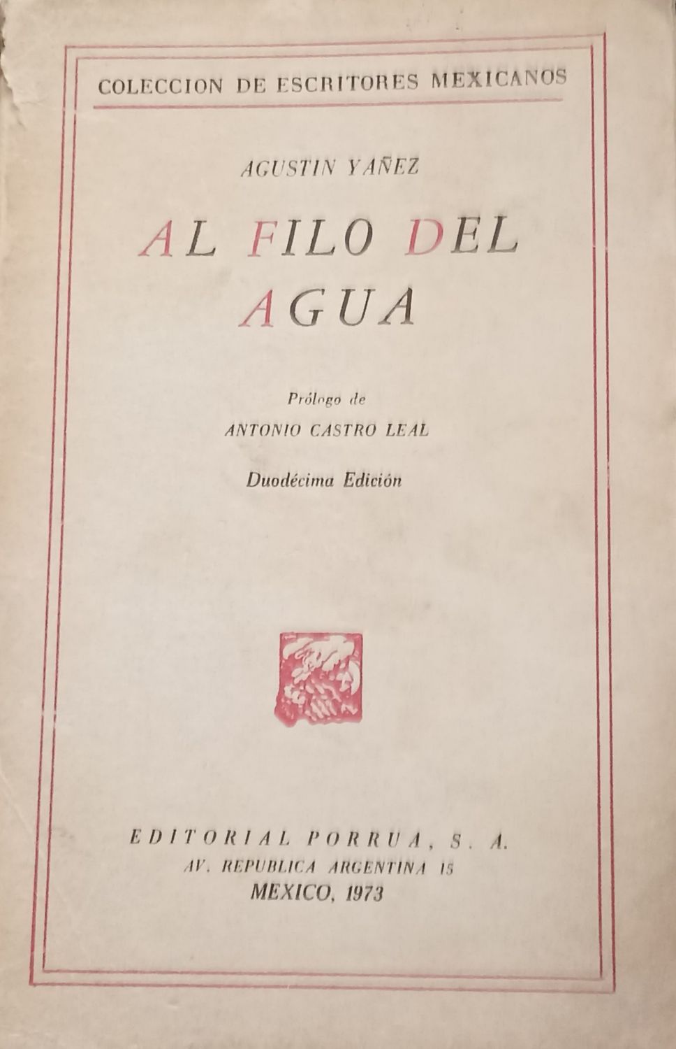 Agustín Yáñez, Al filo del agua