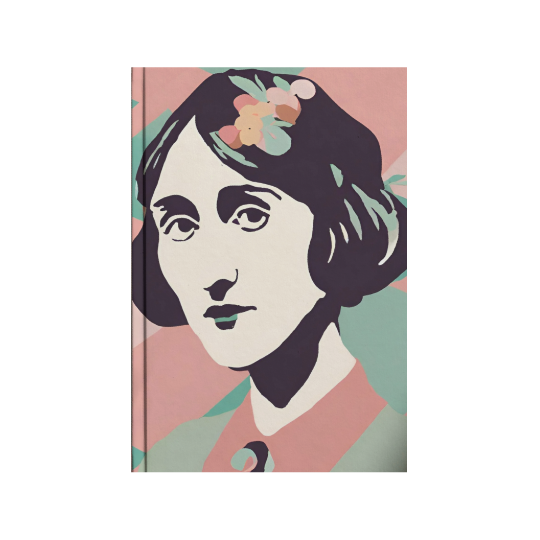 Libreta artesanal Virginia Woolf Verdehalago