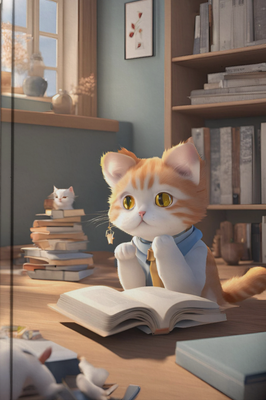{080} Gato lector 03