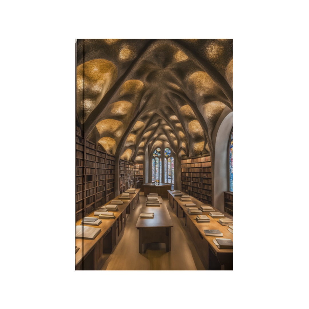 Libreta artesanal Biblioteca Gaudí Verdehalago