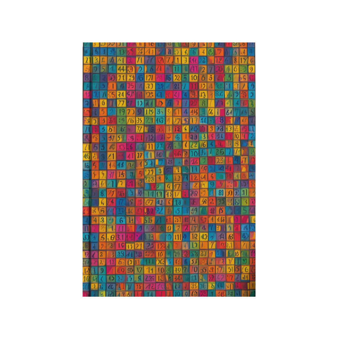 Libreta artesanal Números Verdehalago