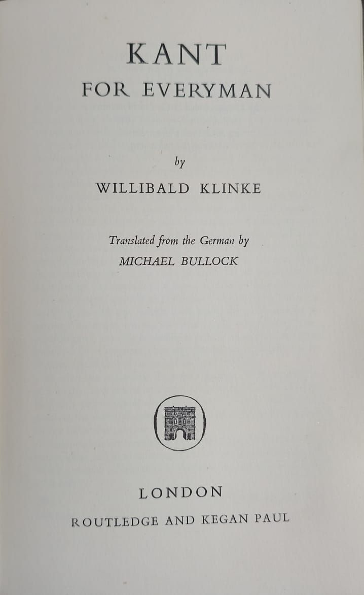 Kant for Everyman