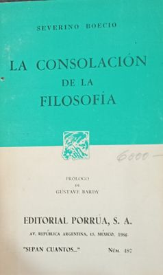 La consolación de la filosofía
