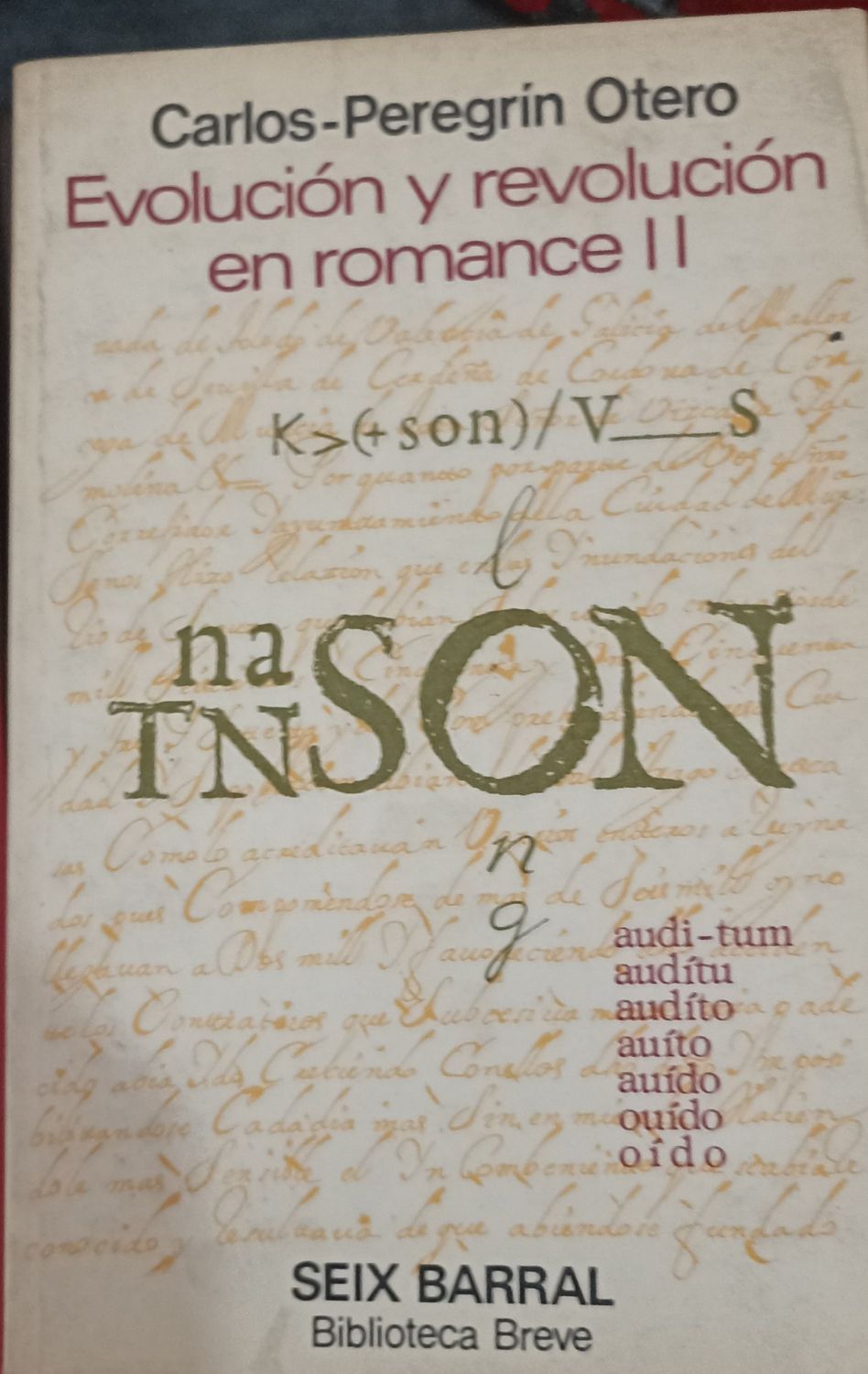 Evolución y revolución en romance