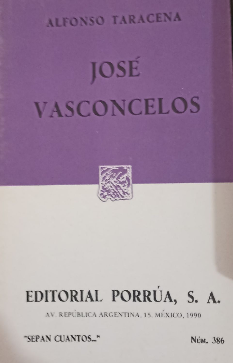 Taracena, José Vasconcelos
