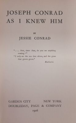 Joseph Conrad as I Knew Him