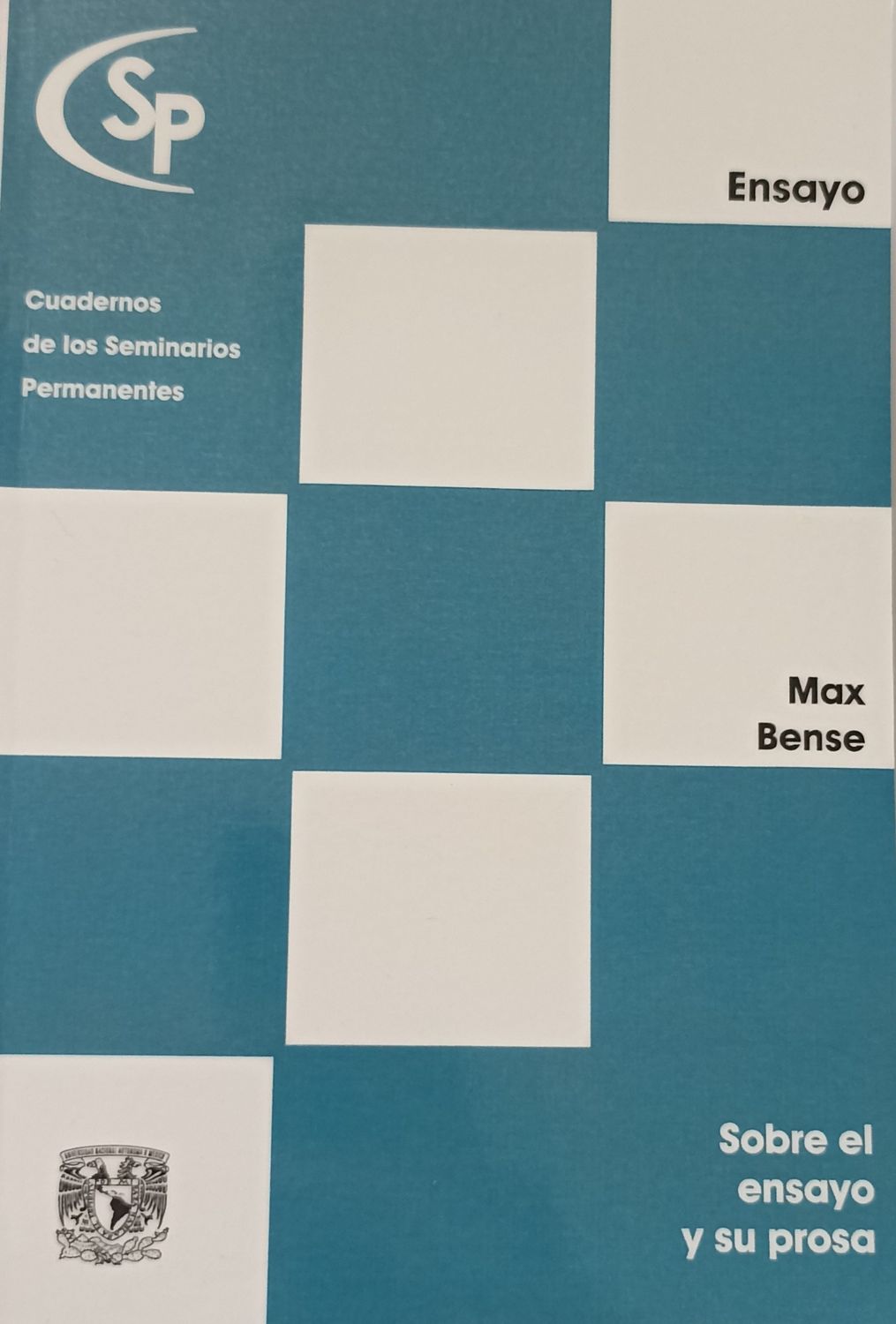 Max Bense, Sobre el ensayo y su prosa. Plaquette