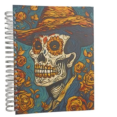 {22 x 29 cm} Cuaderno Calavera Gogh