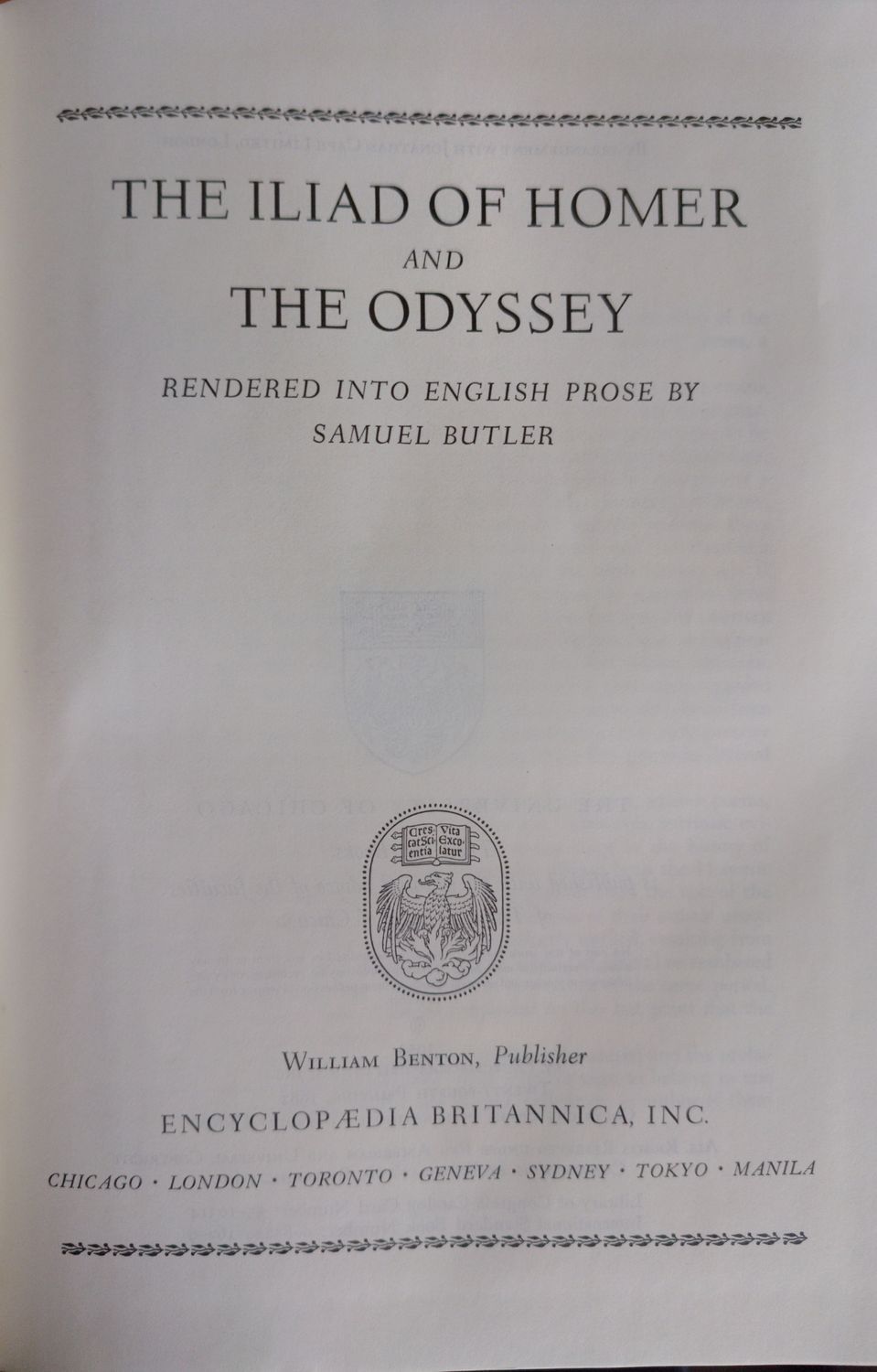 La Iliada y Odisea en ingles great books