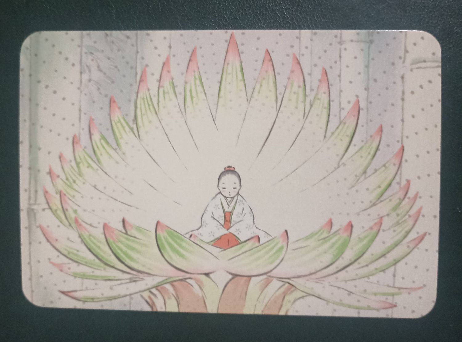 Postal El cuento de la princesa Kaguya – Nacimiento en el bambú, Japón 2013