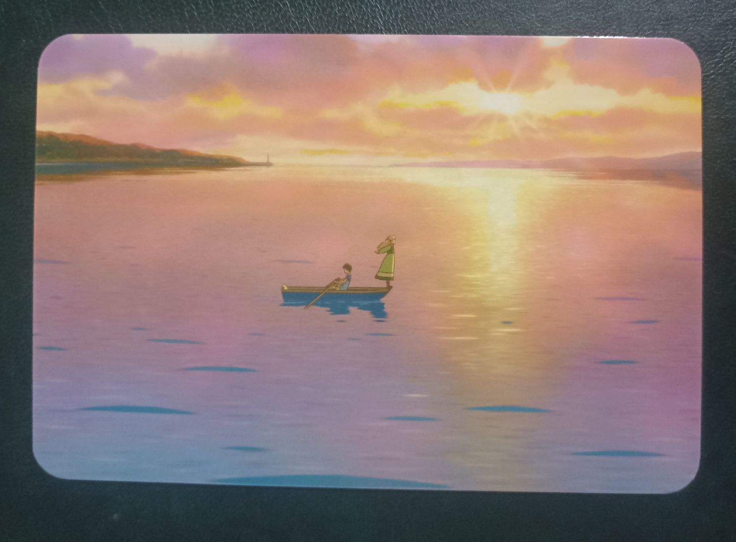 Postal El recuerdo de Marnie – Paseo en bote al atardecer, Japón 2014