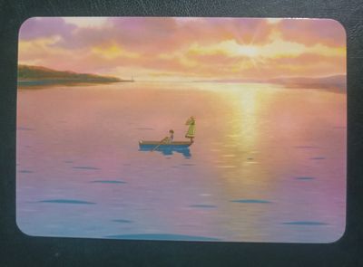 Postal El recuerdo de Marnie – Paseo en bote al atardecer, Japón 2014
