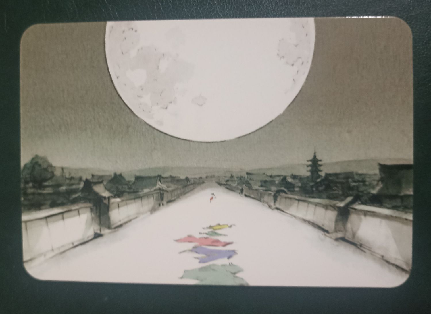 Postal El cuento de la princesa Kaguya – Huida bajo la luna llena, Japón 2013