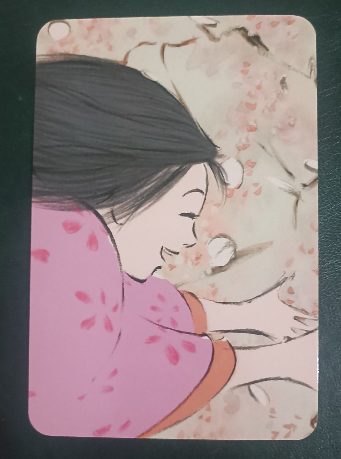 Postal El cuento de la princesa Kaguya – Kaguya bebé con su madre, Japón 2013