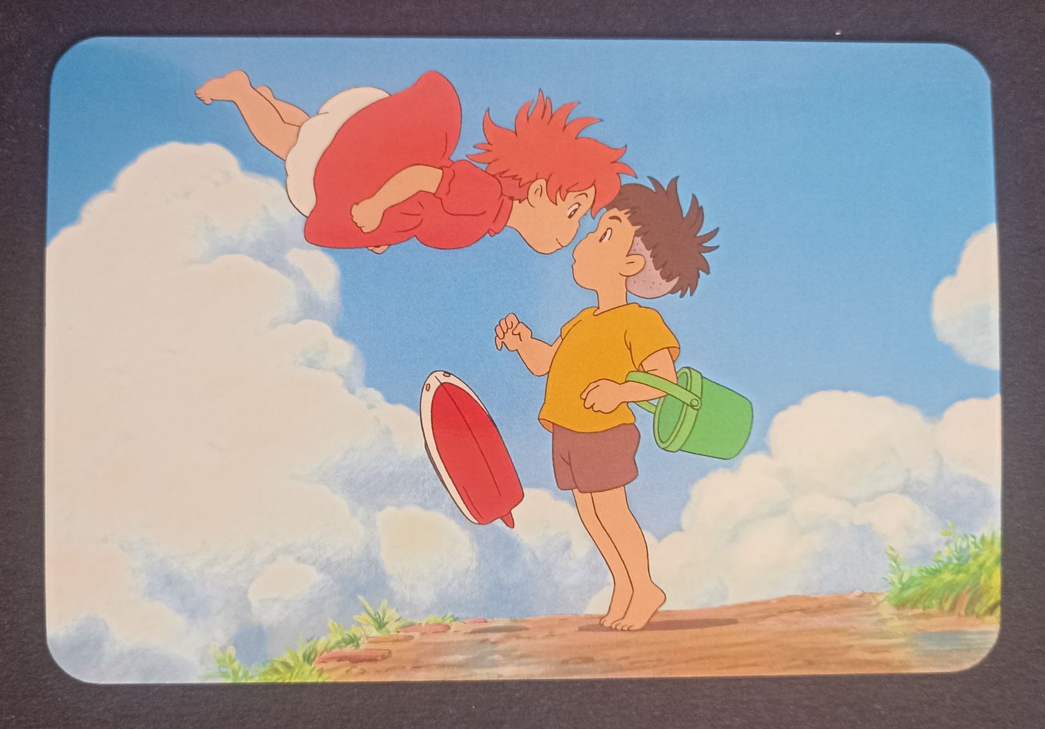 Postal Ponyo en el acantilado – Ponyo besa a Sosuke, Japón 2008