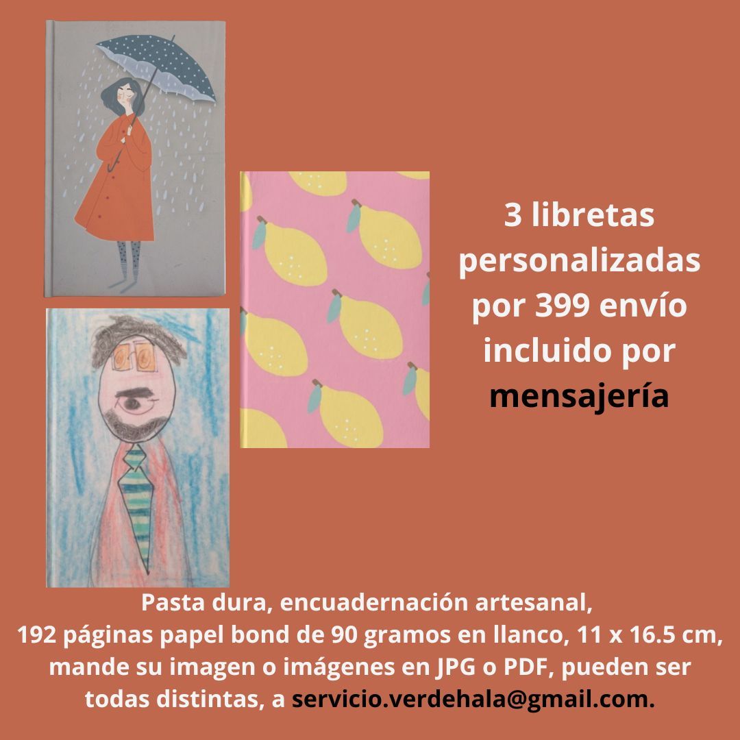 {000} 3 personalizadas (envío por mensajería)