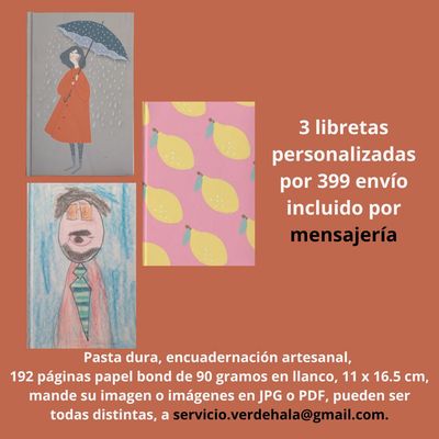 {000} 3 personalizadas (envío por mensajería)