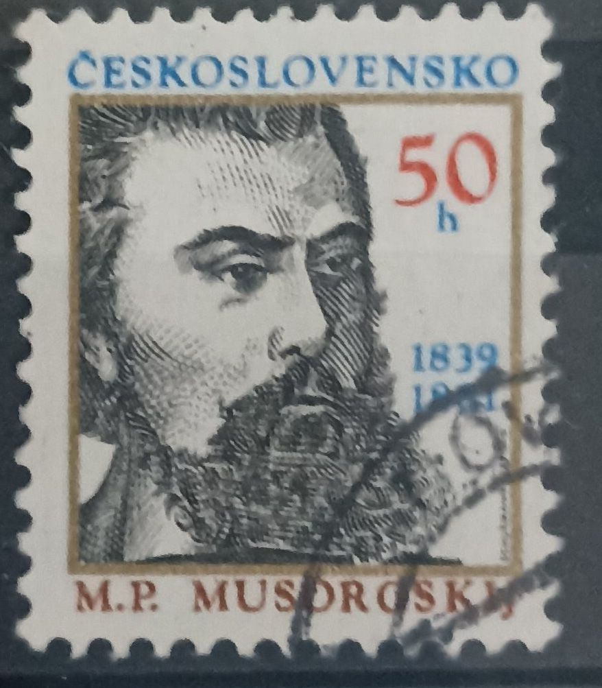 Checoslovaquia 1989 – 50 h Personalidades – M.P. Musorgsky