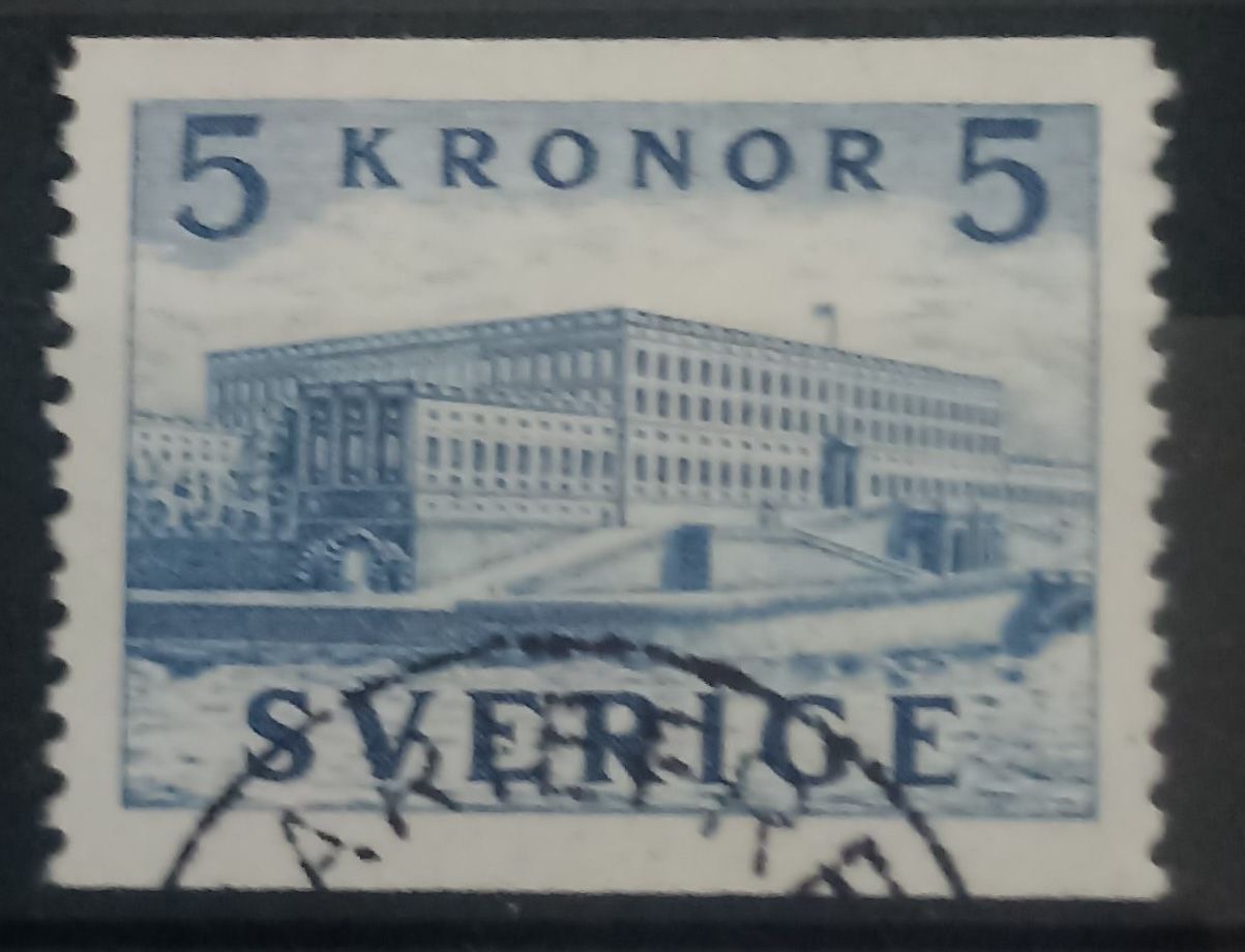 Suecia 1941 – 5 Kronor Definitiva – Palacio Real de Estocolmo