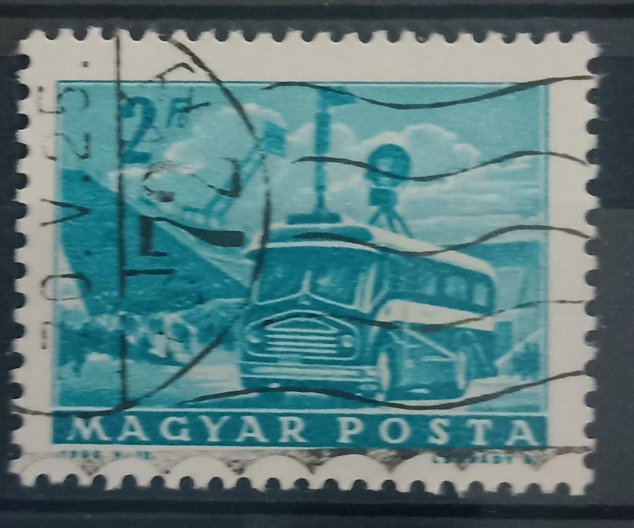 Hungría 1960 – 2 Ft Transportes y Comunicaciones – Unidad móvil de TV