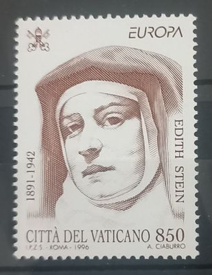 Vaticano 1996 – 850 Lire EUROPA – Mujeres Célebres, Edith Stein
