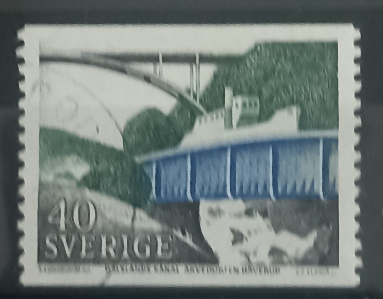 Suecia 1973 – 40 öre Turismo – Canal de Dalsland, Acueducto de Håverud