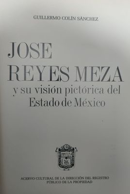 Libro José Reyes Meza y su visión pictórica – Guillermo Colín Sánchez