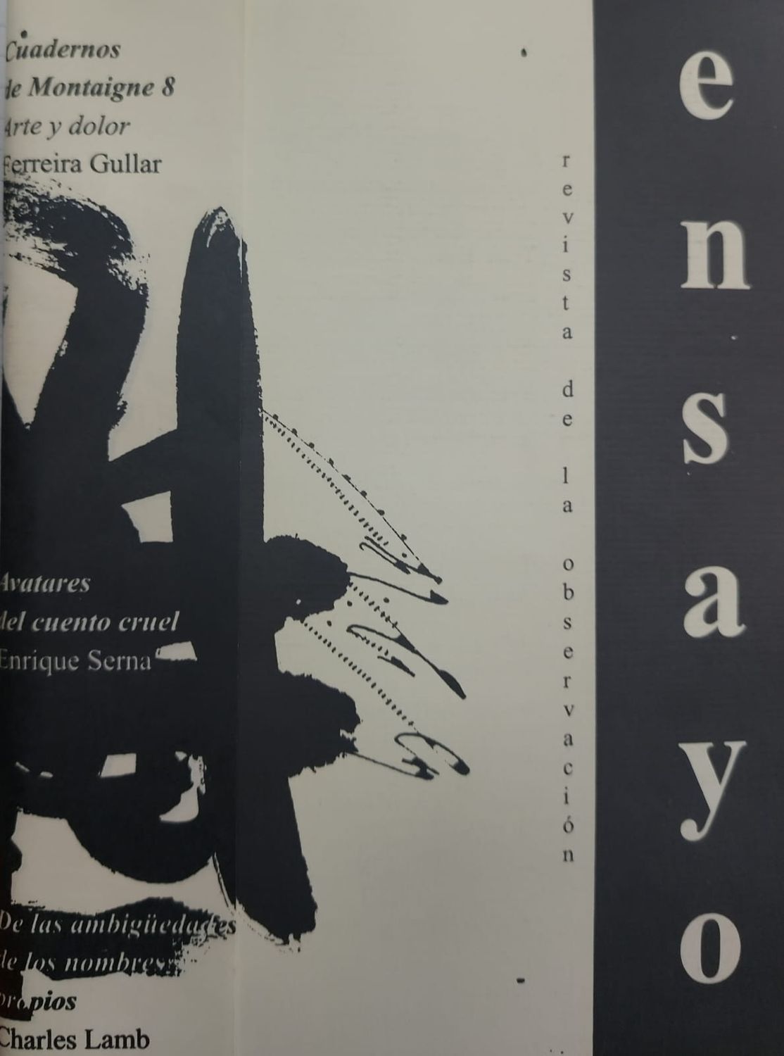 Libro ensayo revista de la observación – Varios, Cuadernos de Montaigne