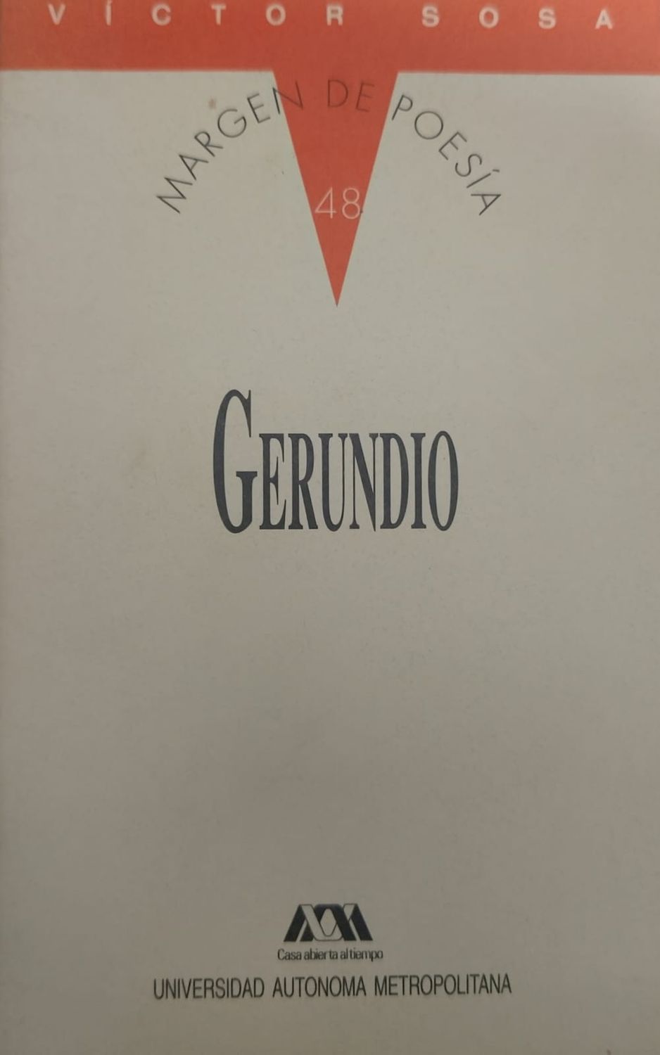 Libro Gerundio – Víctor Sosa, UAM 1996