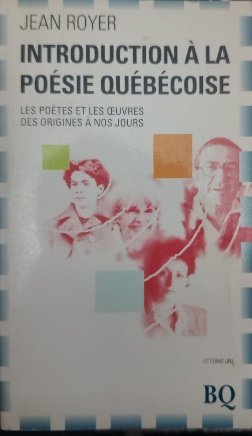 Libro Introduction à la poésie québécoise – Jean Royer, BQ