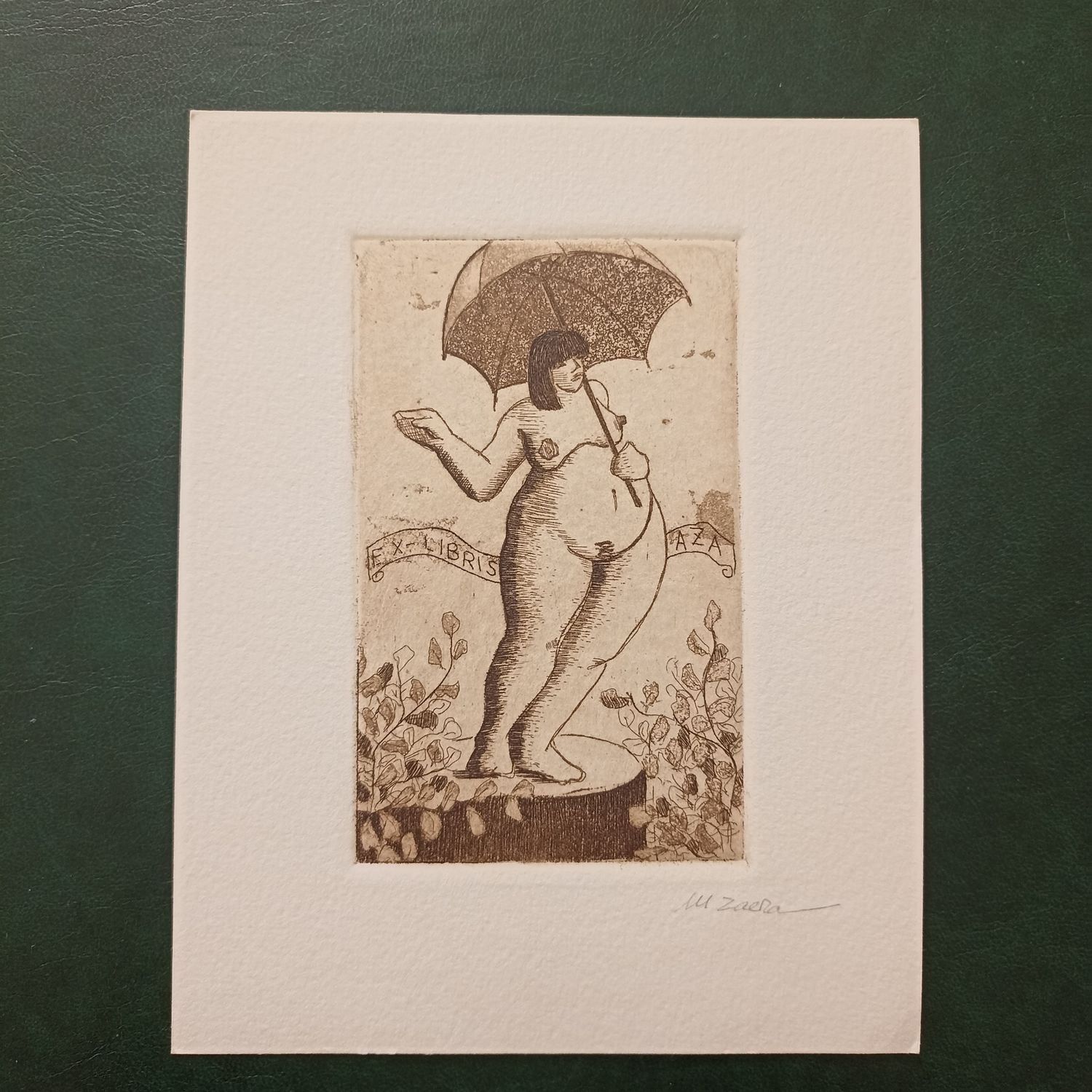 M. Zaera – Ex Libris AZA, c.1990