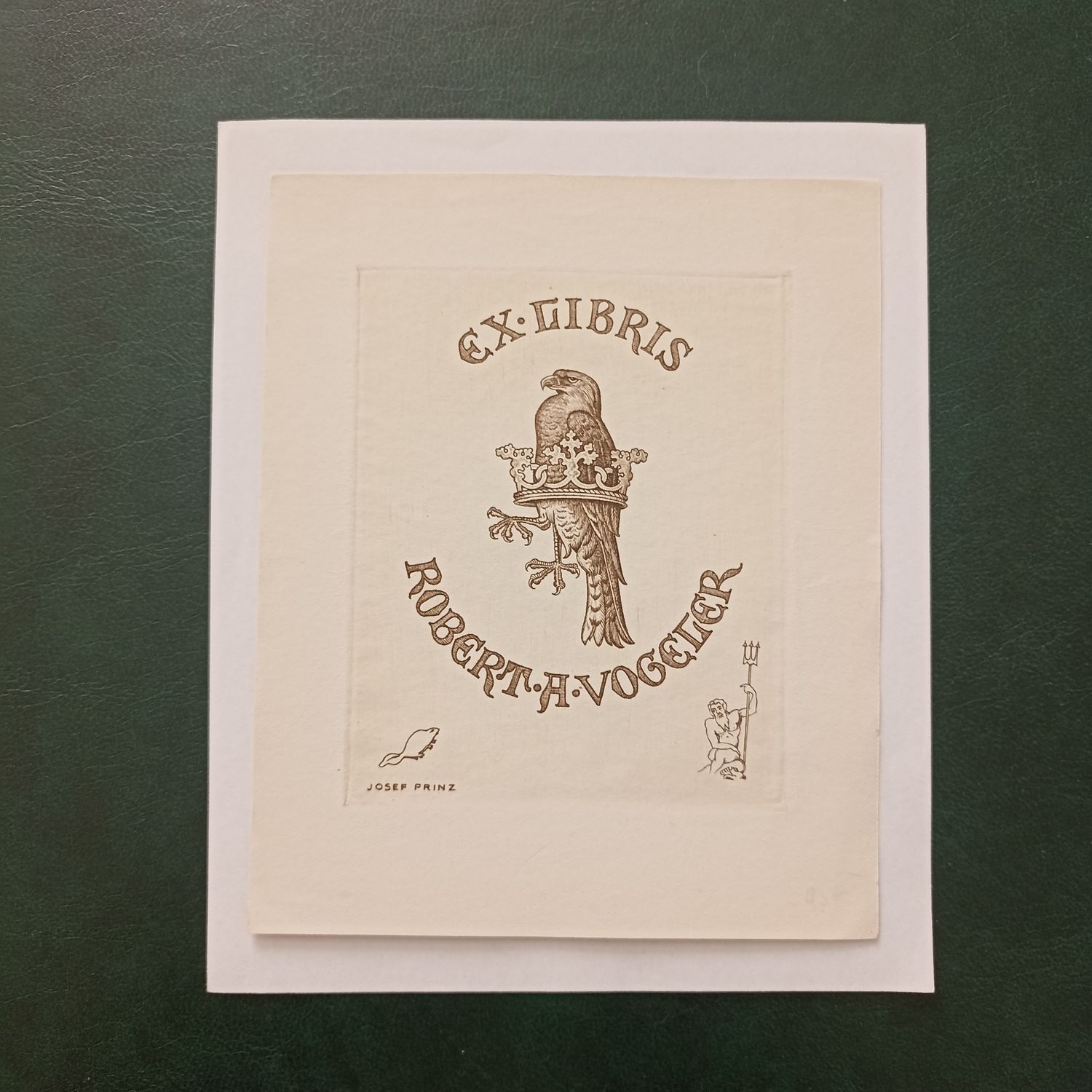 Josef Prinz – Ex Libris Robert A. Vogeler, 1950