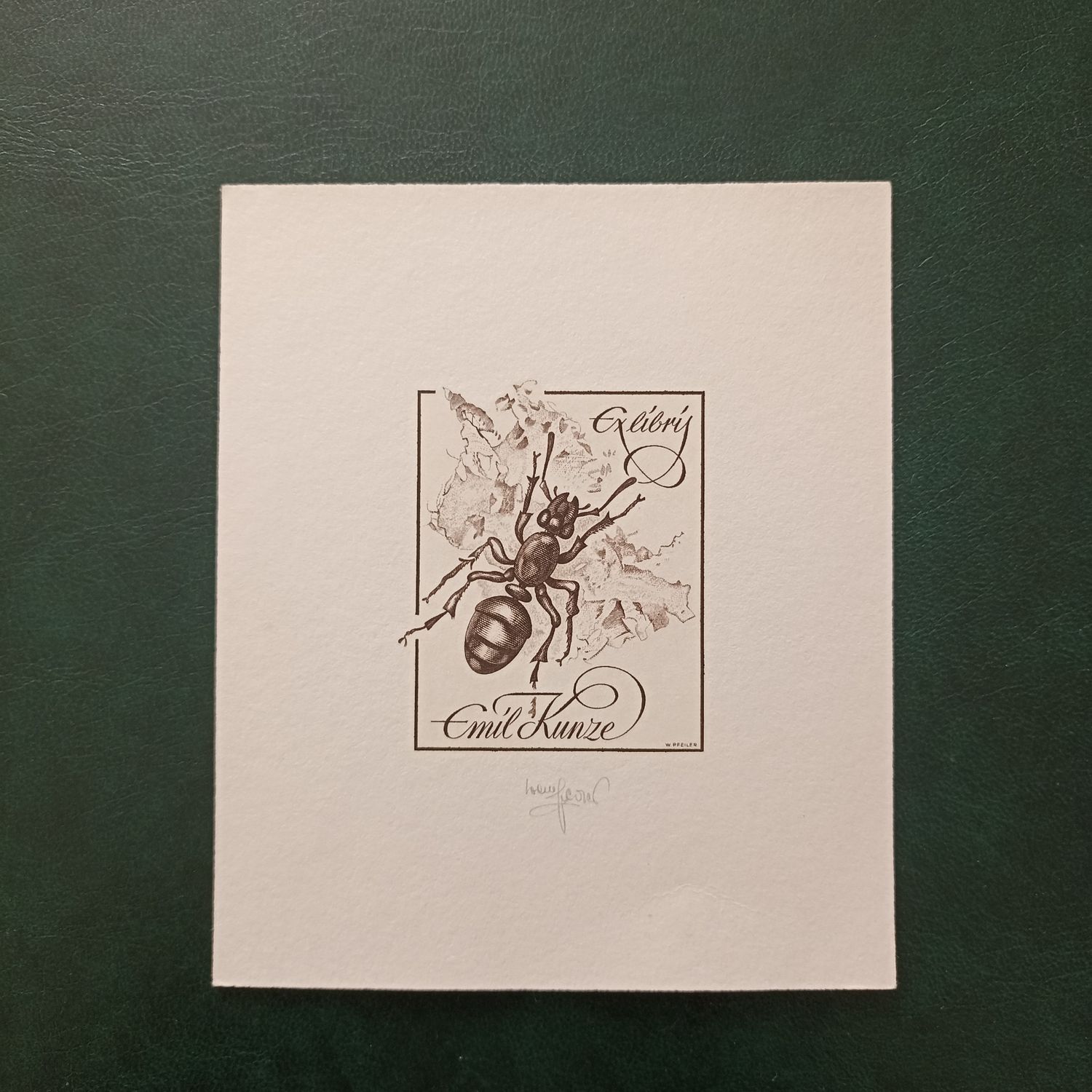 W. Pfeiler – Ex Libris Emil Kunze, 1998