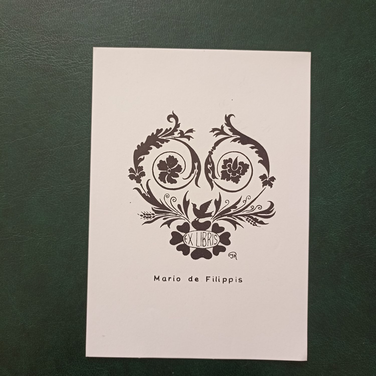 Mario de Filippis – Ex Libris Floral, c.1970