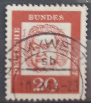ALEMANIA 1961, J.S. Bach 20pf