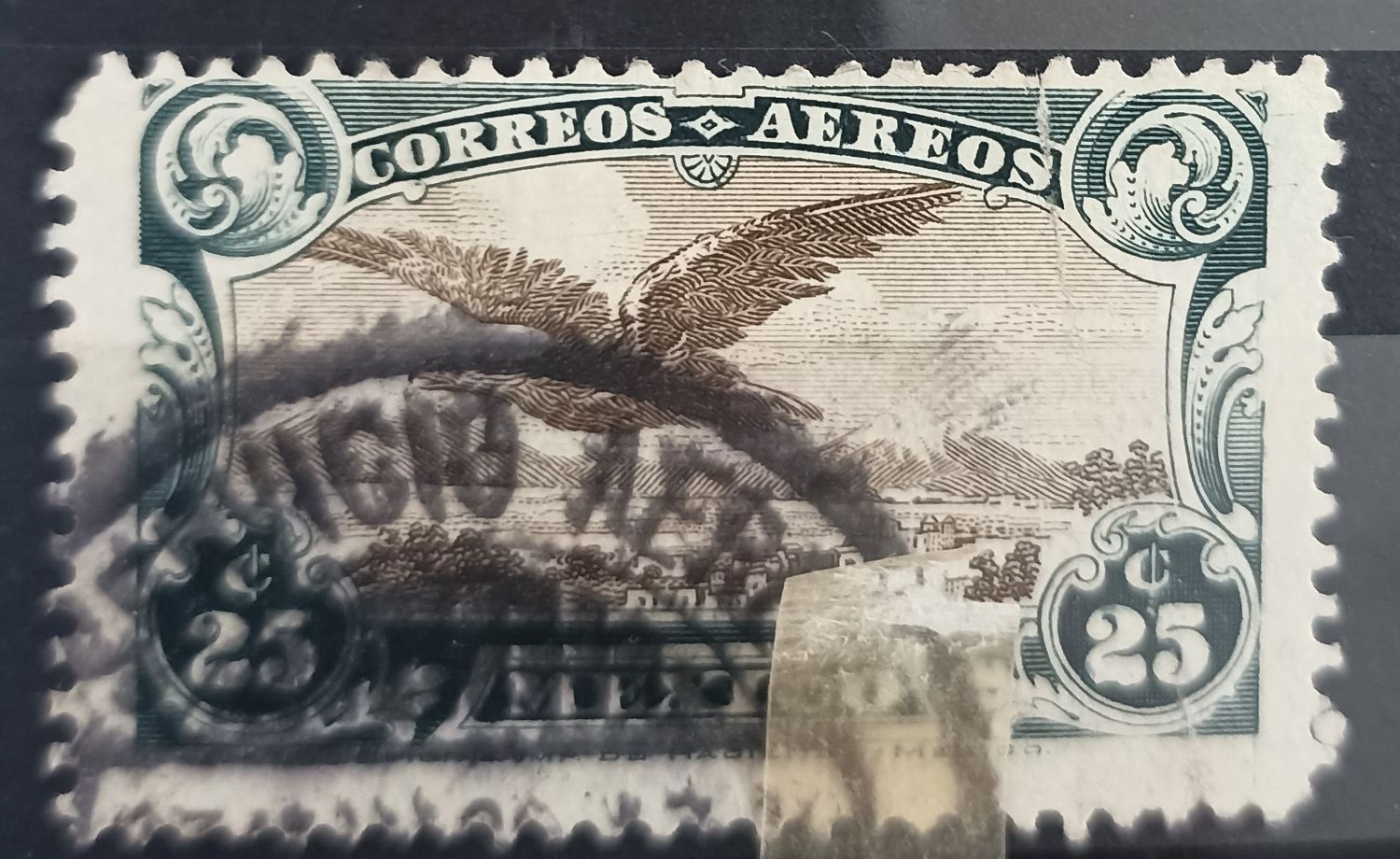 México 1929, Águila Aérea 25c