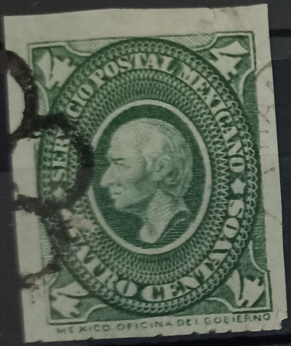 MÉXICO 1884, Hidalgo 1c verde