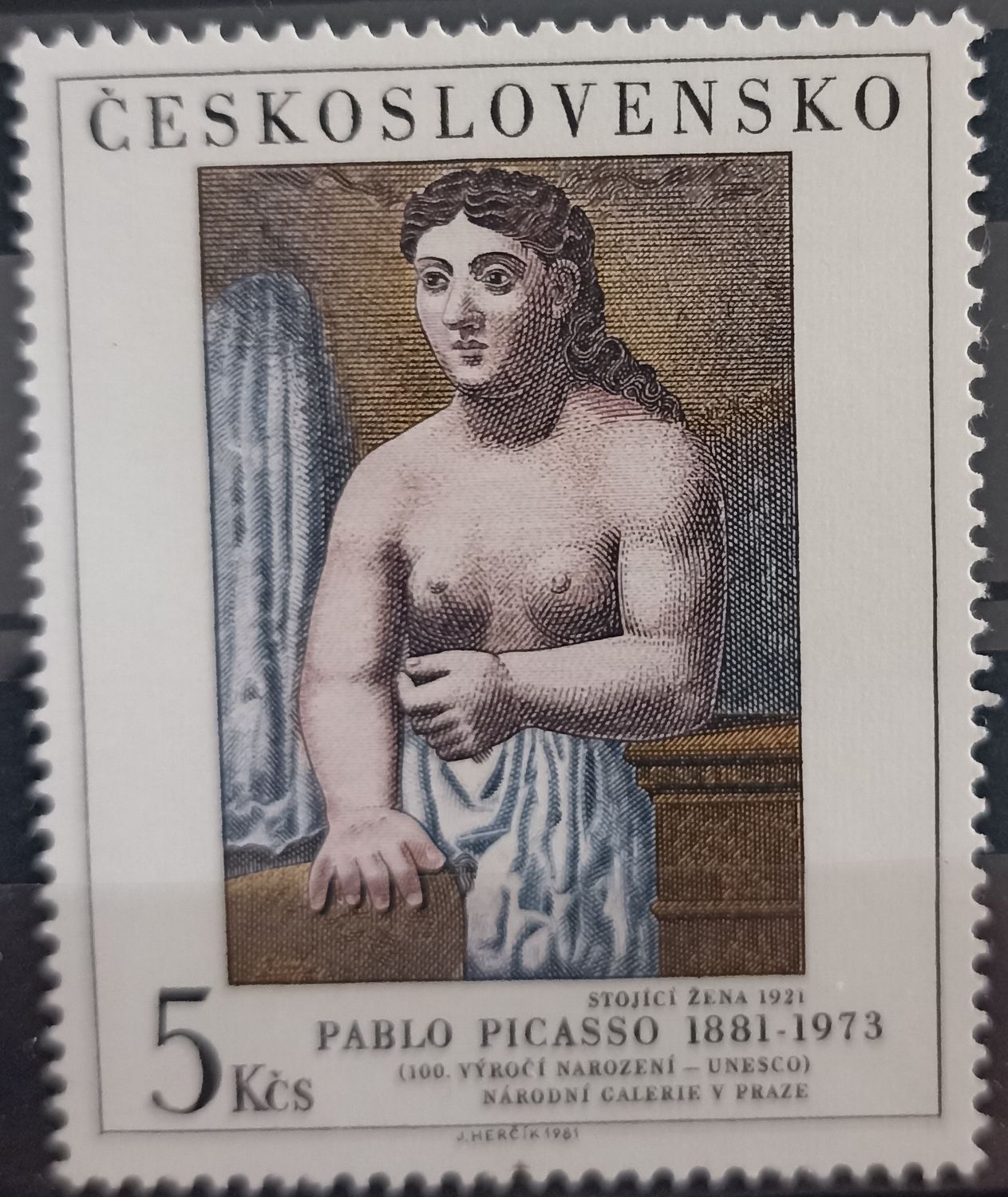 Checoslovaquia 1981, Mujer de pie (1921)