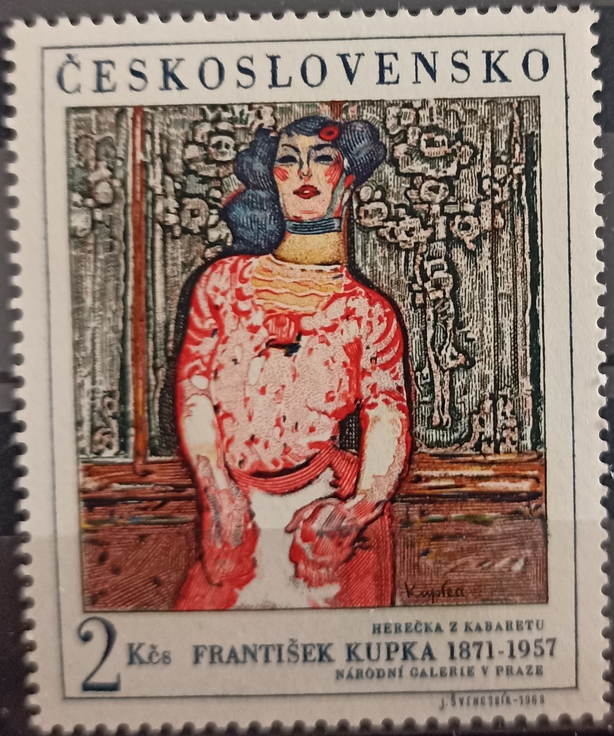 CHECOSLOVAQUIA 1968, Actriz de cabaret – František Kupka
