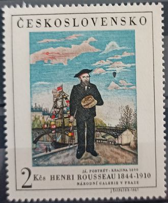 CHECOSLOVAQUIA 1967, Autorretrato paisaje – Henri Rousseau