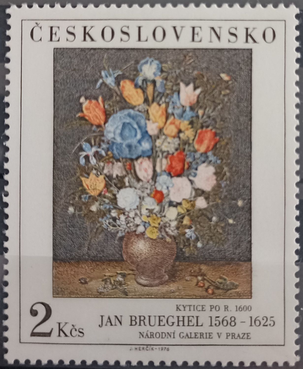 CHECOSLOVAQUIA 1976, Ramo de flores – Jan Brueghel