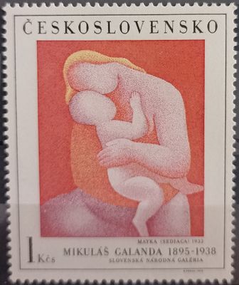 CHECOSLOVAQUIA 1970, Madre sentada – Mikuláš Galanda