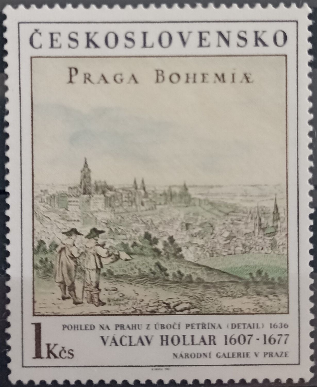 CHECOSLOVAQUIA 1981, Vista de Praga – Václav Hollar
